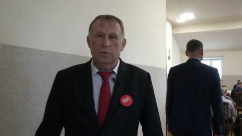 Jan Kutyna dziękuje za frekwencje w pierwszej turze wyborów