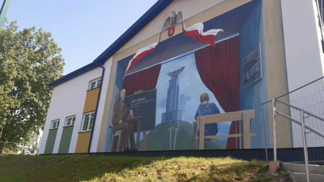 Na ścianie szkoły w Tarnowcu powstał mural