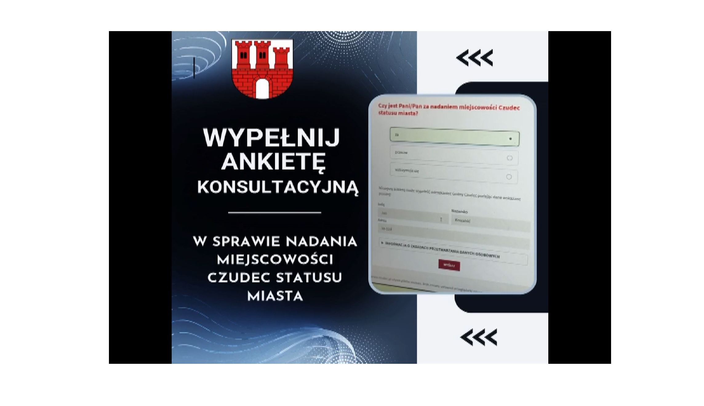 Zachęcamy do udziału w ankiecie konsultacyjnej dotyczącej nadania miejscowości Czudec statusu miasta.